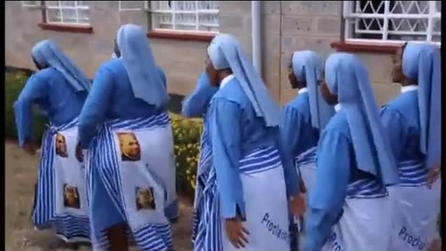 The young nuns 🩰 graciously dance