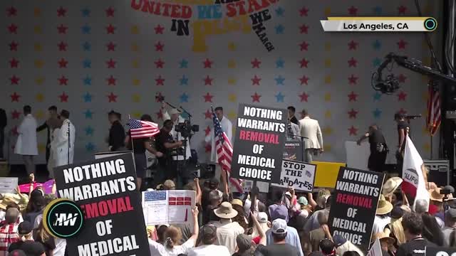 DEFEAT THE MANDATES’, FROM GRAND PARK, Los Angeles CA