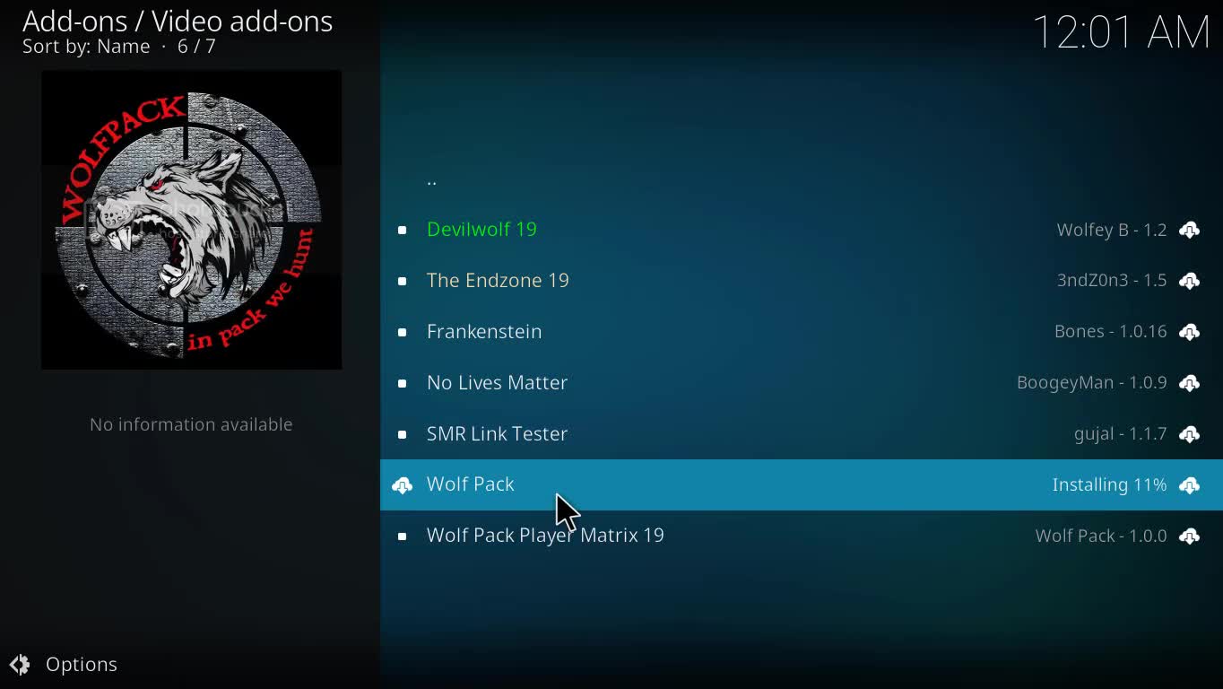 Wolf Pack Kodi Addon