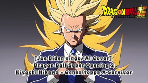 [Joe Biden sings/AI Cover] Dragon Ball Super Opening 2 Kiyoshi Hikawa - Genkaitoppa X Survivor