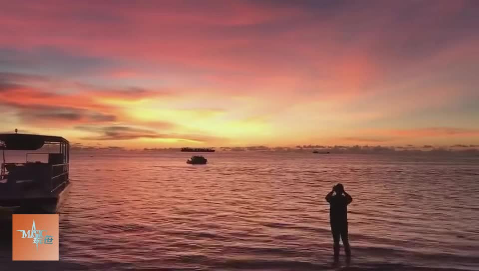 Beautiful scenery! Sunset in Saipan