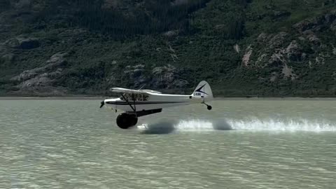 The thrilling glide with our airplane, an unforgettable experience.