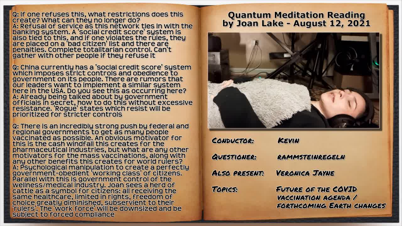Joan Lake: Future Of COVID - Vaccine Passport, Freedom Restrictions, And Earth Changes