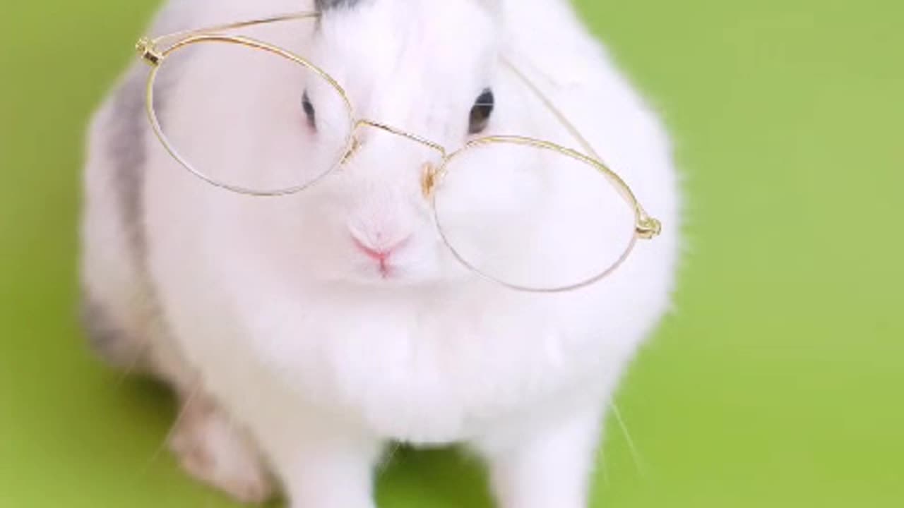 💐Cute Rabbit Reading book ☺️