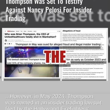 Fact Check: NO Evidence UnitedHealthcare CEO Was Set To Testify Against Pelosi For Insider Trading