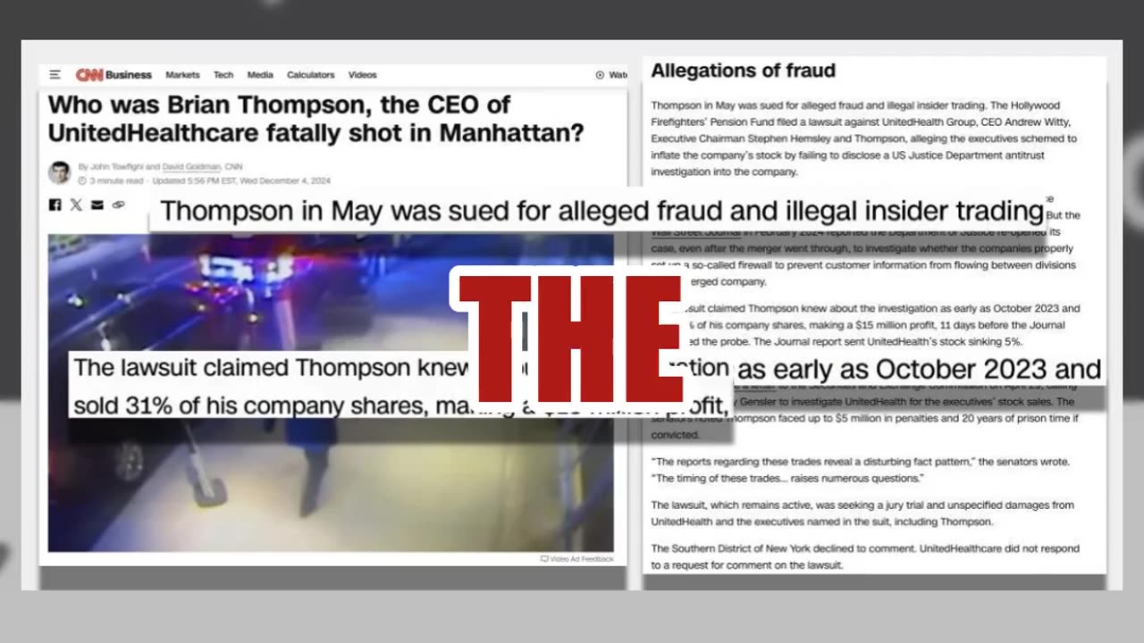 Fact Check: NO Evidence UnitedHealthcare CEO Was Set To Testify Against Pelosi For Insider Trading