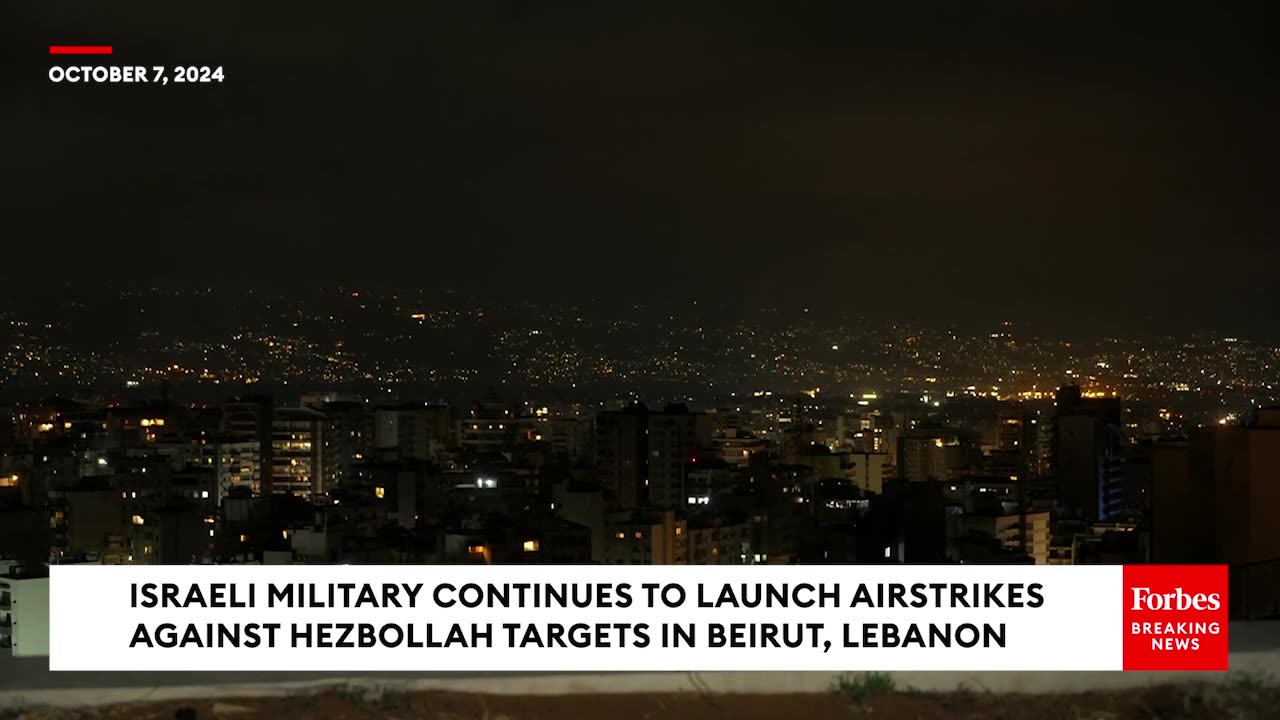 Israeli Military Continues To Launch Airstrikes Against Hezbollah Targets In Beirut, Lebanon