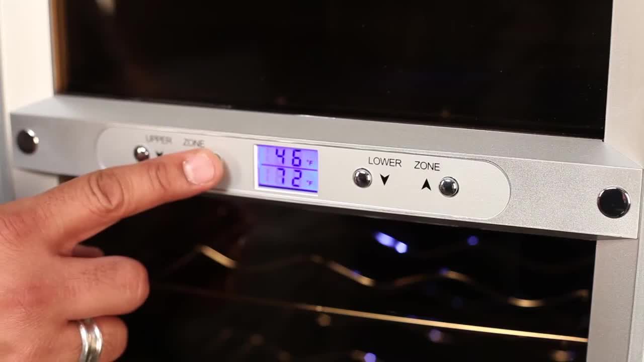 Koldfront 18 Bottle Dual Zone Thermoelectric Wine Cooler - TWR181ES