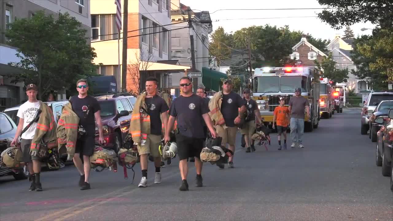 Catasauqua, PA Fire Department march to new headquarters