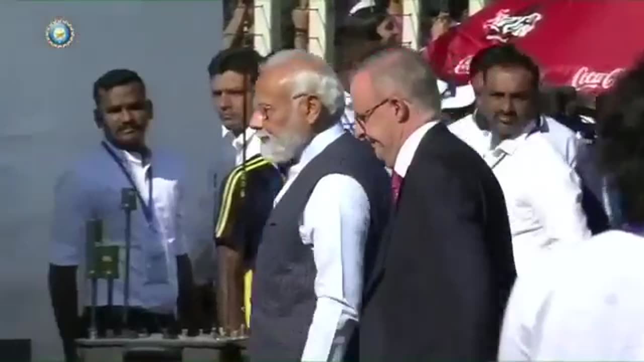 Pm modi & pm albanese during national anthems