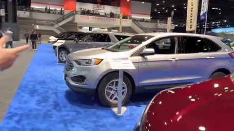 The cars at the auto show are really cool