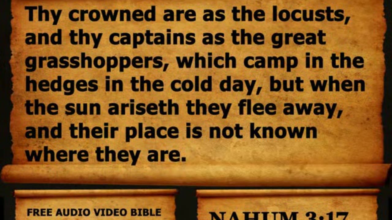 Bible Book 34. Nahum Complete 1-3, King James Version (KJV) Read Along Bible