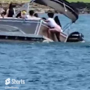 Pontoon Boat Going Down