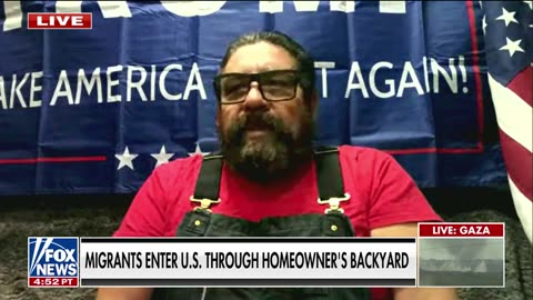 Homeowner shocked as migrants enter US through his backyard