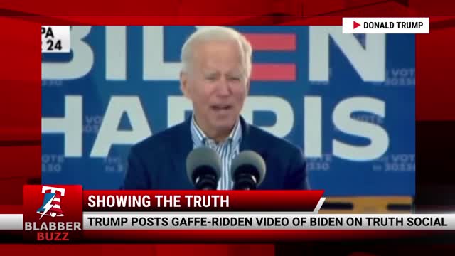 Trump Posts Gaffe-Ridden Video Of Biden On Truth Social