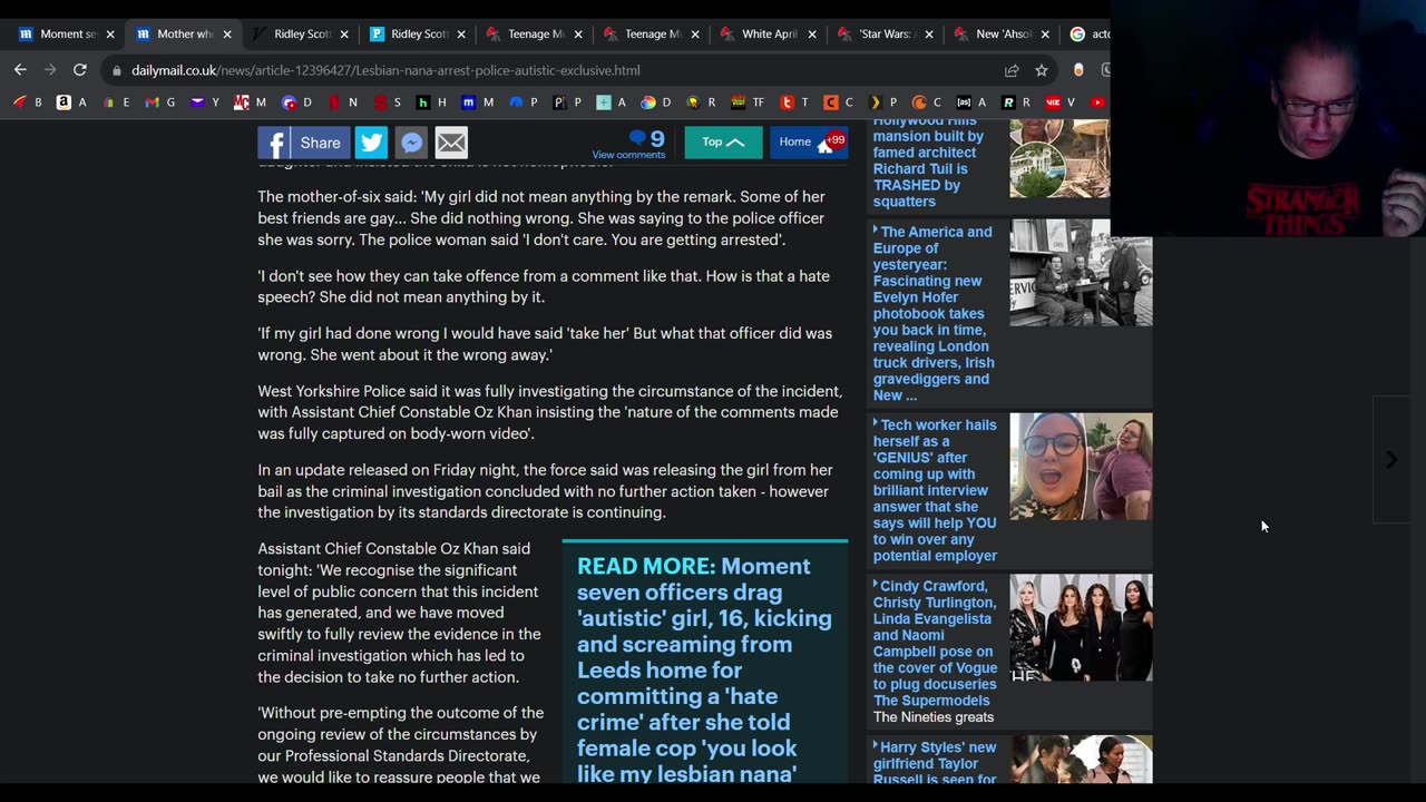 Cops arrest autistic girl in Yorkshire, UK for calling Conan O'Brian a lesbian