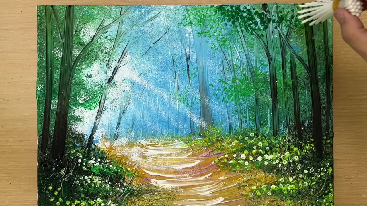 How to paint with scrubber || beginners ||