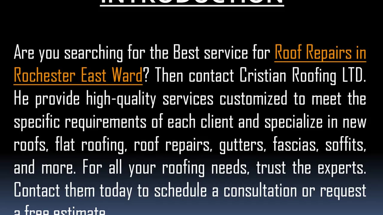 Best service for Roof Repairs in Rochester East Ward