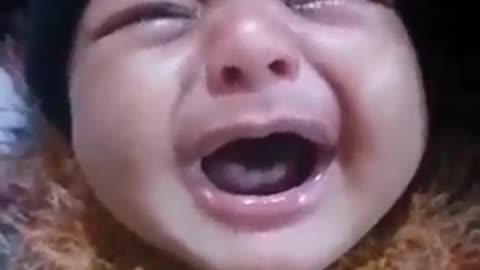 UKRAINIAN BABY CRYING FELT SLICE MY HEART.