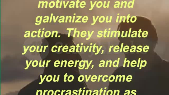 “Clear, written goals have a wonderful effect on your thinking. They motivate you