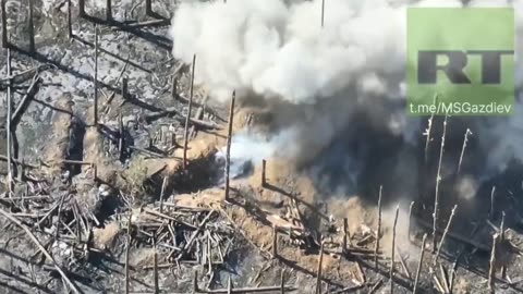 Our T-72 crushed a whole Squad of Ukrainian Militants