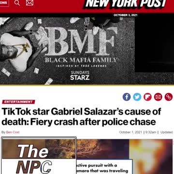 TikTok Super Star Gabriel Salazar Killed While Trafficking 🟠⚪🟣The NPC Show