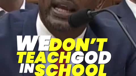 This man speaking facts about not say nothing about god in schools