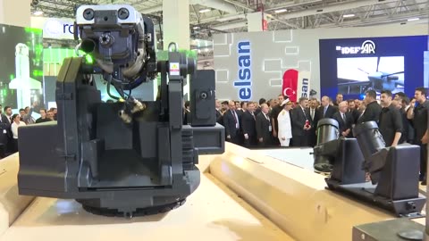 President Erdogan visits the stands at IDEF'23 16th International Defence Industry Fair