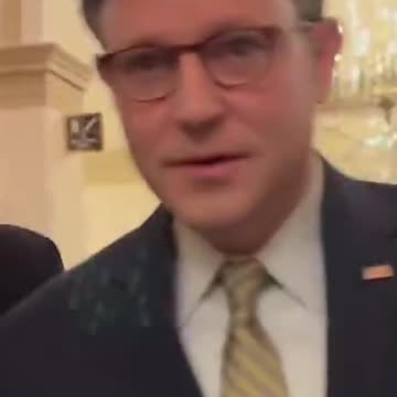 Mike Johnson Responds To Question About Vote On Spending Package