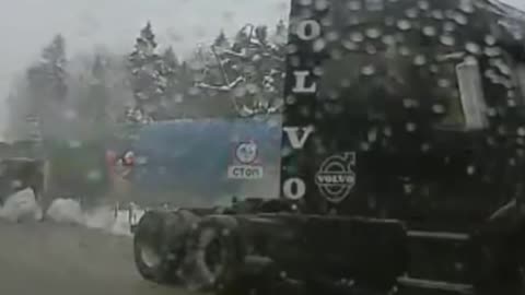 Russian Truck Crush in Train Track