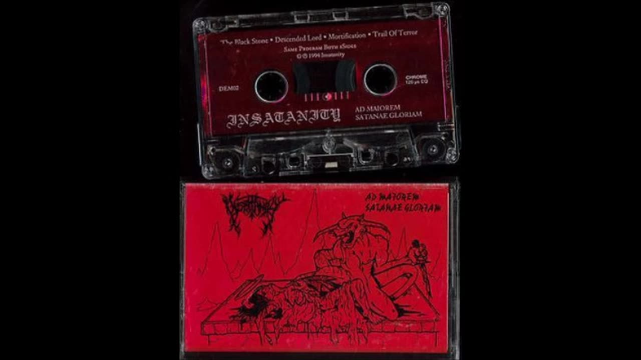 insatanity - (1994) - ad maiorem satanae gloriam (full demo)