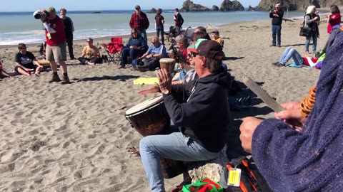 October 15, 2018 - Clip #3: Prairie Prince Drum Circle on Navarro Beach