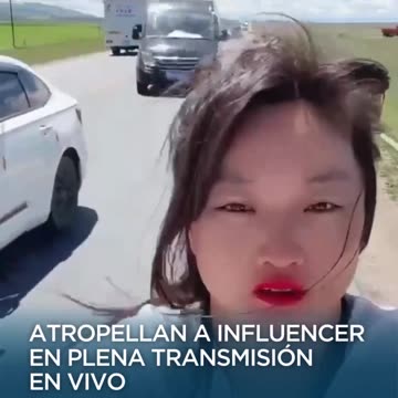 Influencer suffers serious accident after being run over during live transmission