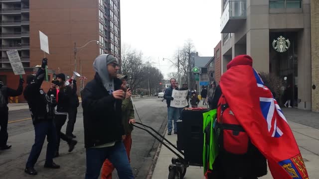 Toronto freedom march footage, January 1, 2022 *foul language disclaimer*