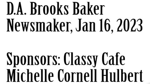 Wlea Newsmaker, January 16, 2023, Steuben County DA Brooks Baker