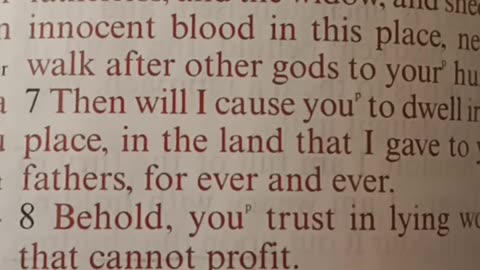 Pit 🛑 stop Jeremiah 7, part 1.
