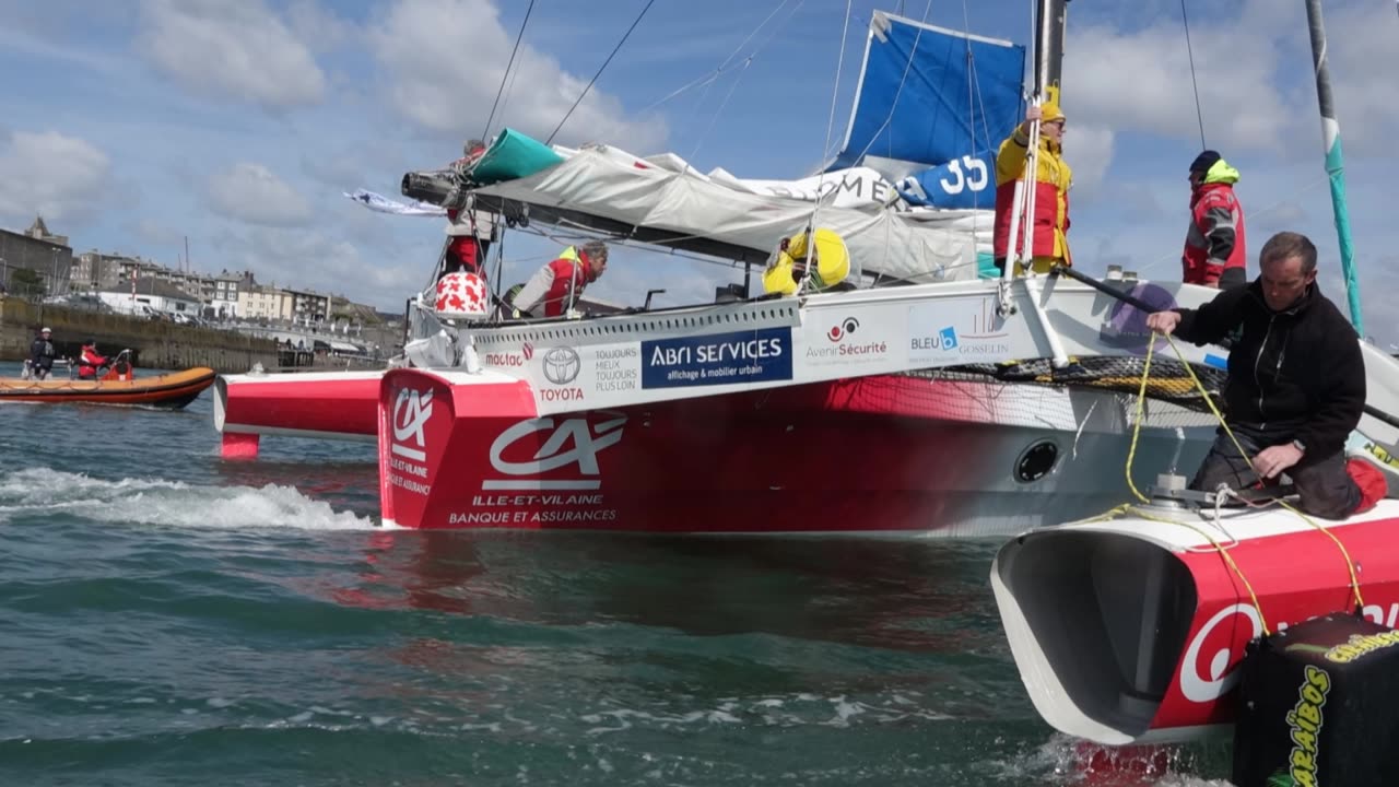 Transat Bakery boat Race Plymouth to New York 2016.The video stills