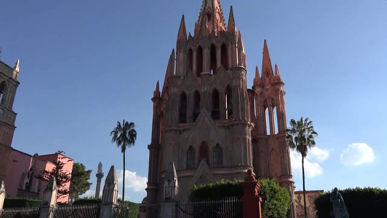 Mexico San Miguel Tilts Up Mexico San Miguel Tilts Up La Parroquia Church