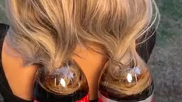 what the Diet Coke and Mentos does to the HAIR