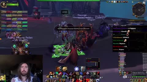 WoW Player with 10000 Ping Joins Asmongold's Raid