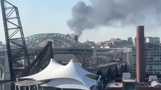 CLEVELAND, OHIO MASSIVE FIRE WITH EXPLOSIONS