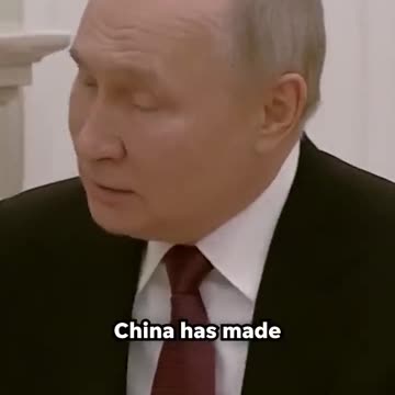Vladimir Putin says Russia is 'a bit jealous' of China in meeting with Xi Jinping #Shorts