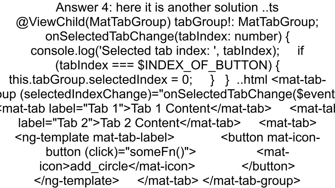 Add buttons to mat-tab-group