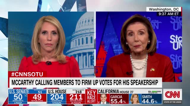 Bash asks Pelosi if McCarthy has what it takes to be House Speaker