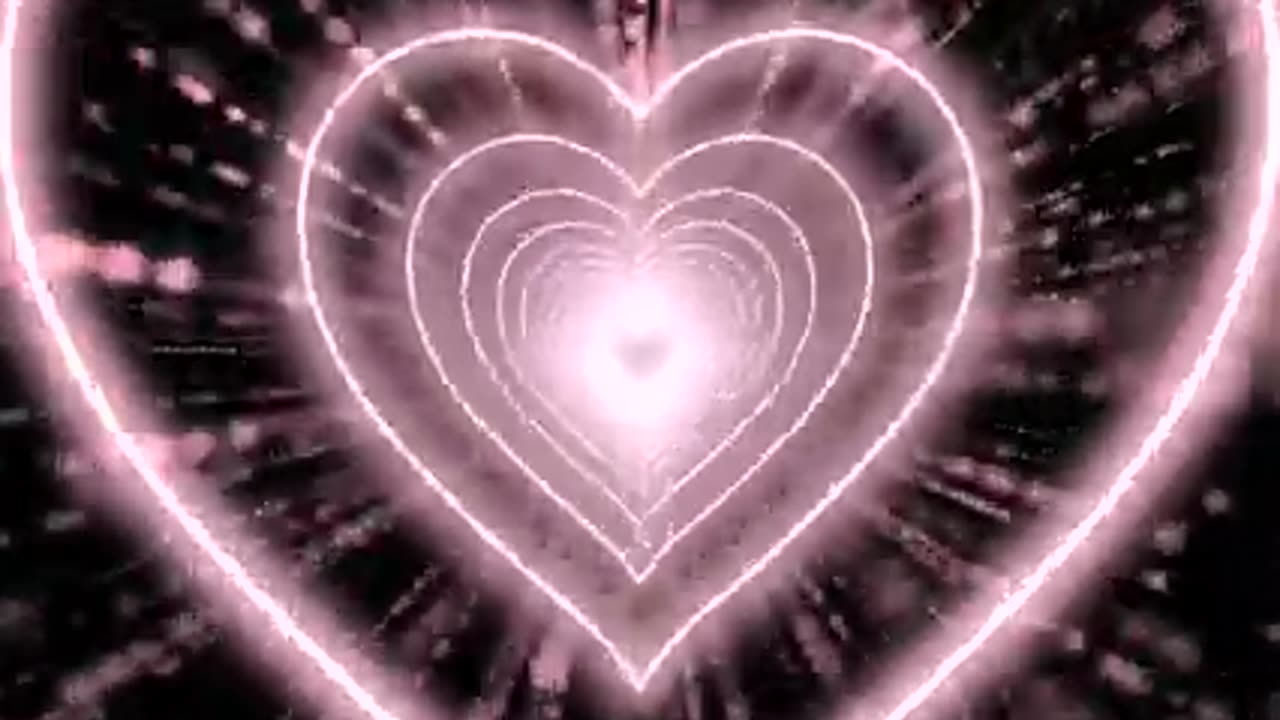 256. Heart Moving Background🩷Light Pink HeartHeart