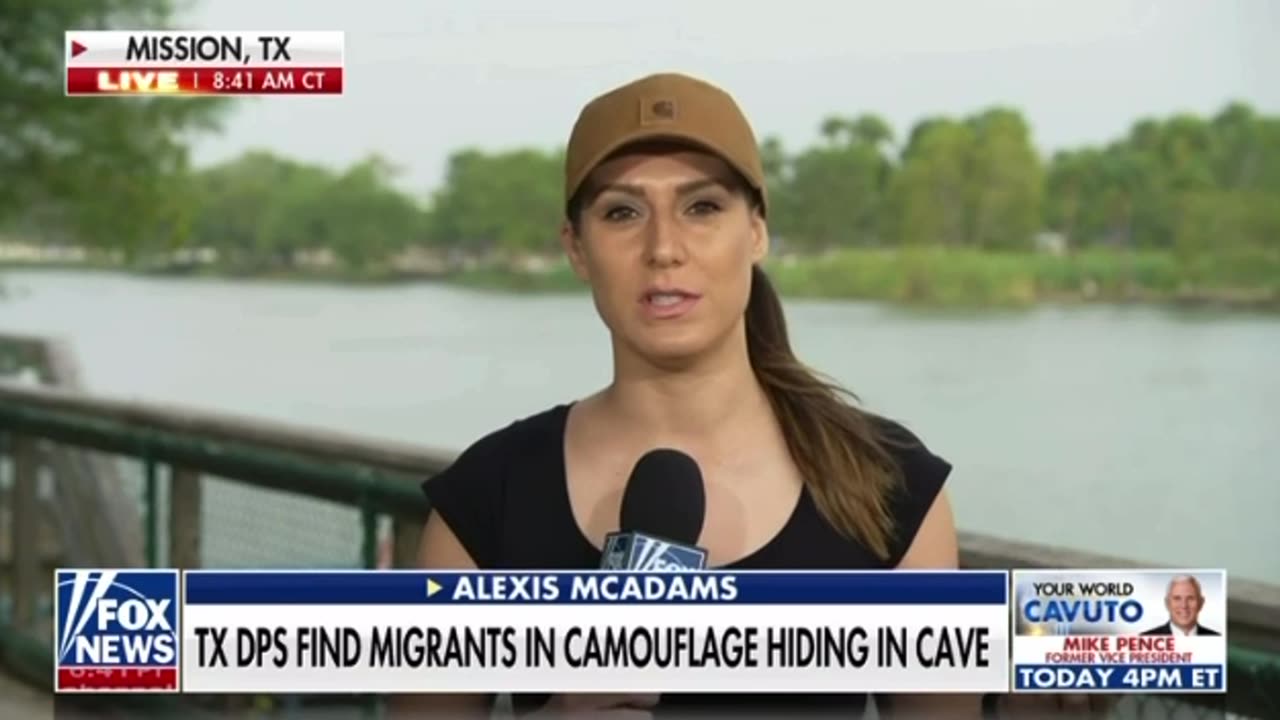 Illegals wearing camouflage hiding in caves