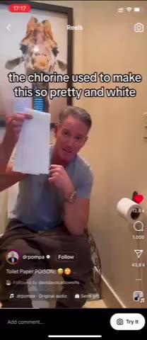 Toilet paper man, everything they make is to make people sick...