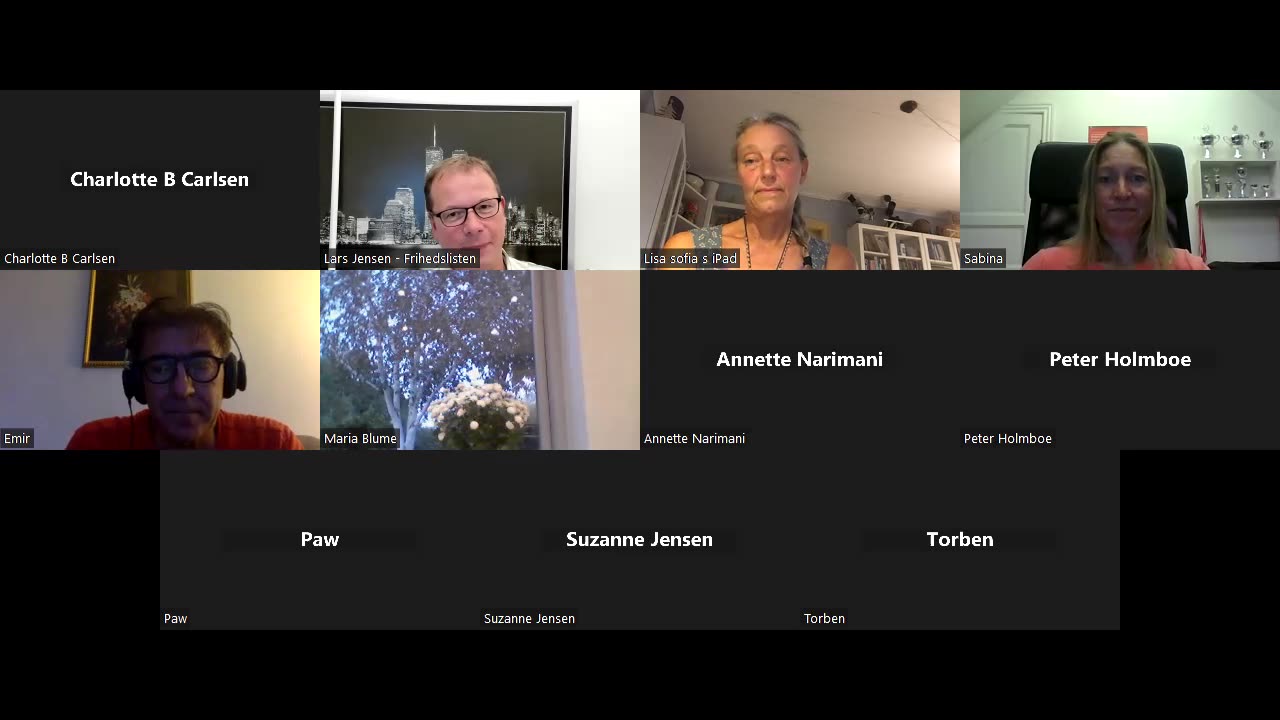 Frihedslistens medlemszoom 18-09-2023