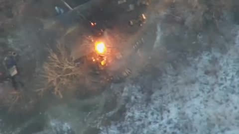 Destruction of a 155mm M777 howitzer