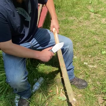 The Midwest Survivor Making A Walking Stick